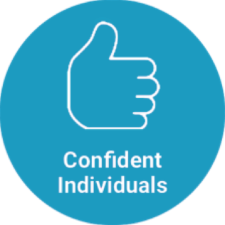 Badge icon reading "Confident Individuals"